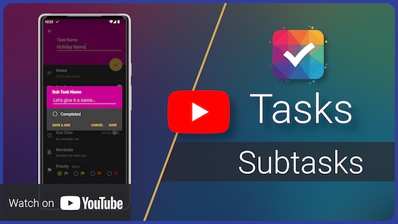 Subtasks - YouTube