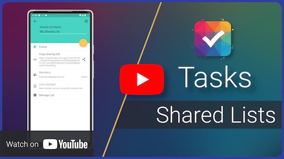 Shared lists - YouTube